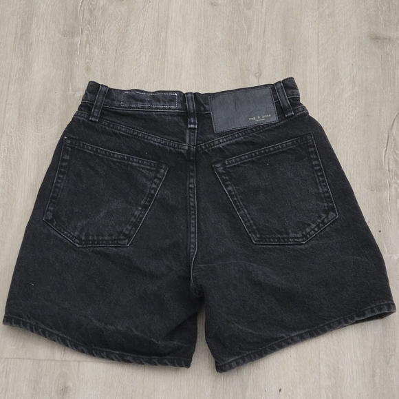 Rag & Bone Maya High Rise 6” Short in Black Modest Size 23 - Picture 10 of 11